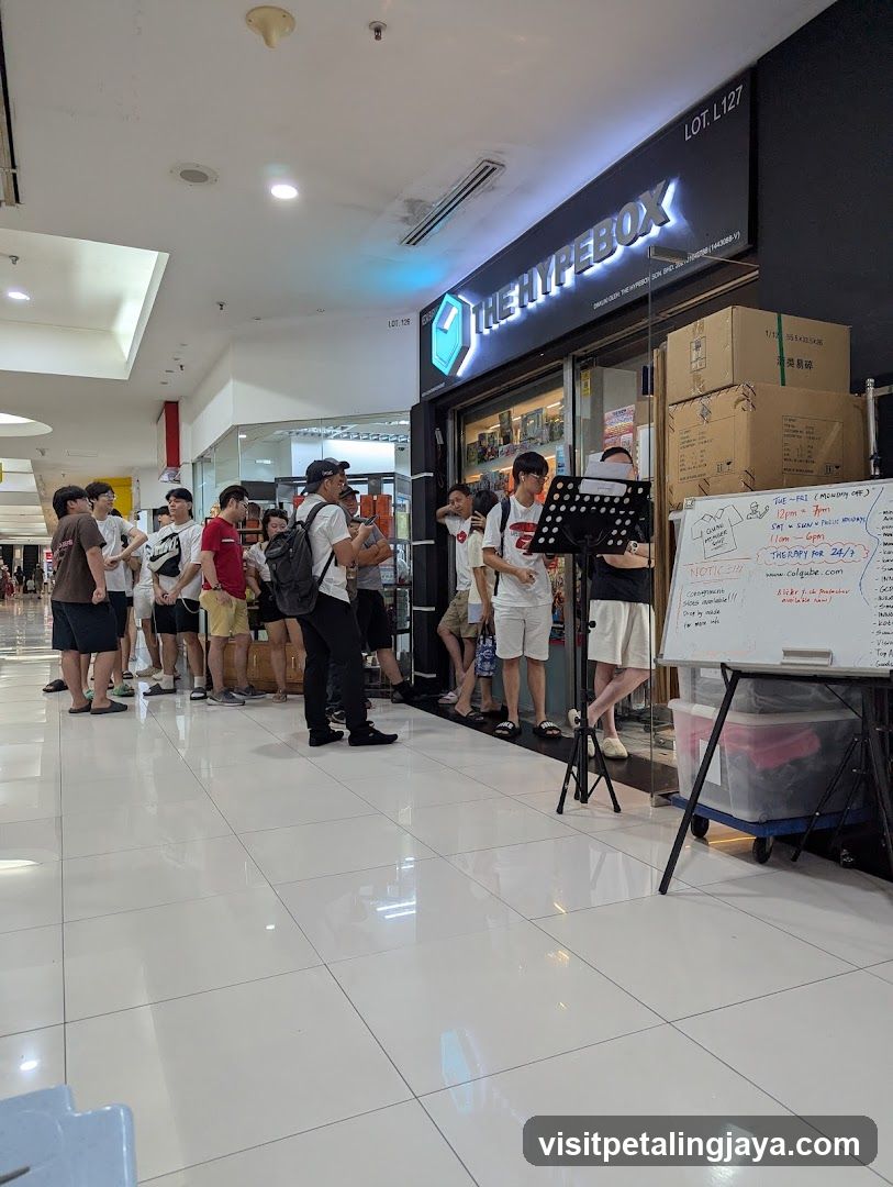 Shopping Mall Corridor with Storefront and Whiteboard