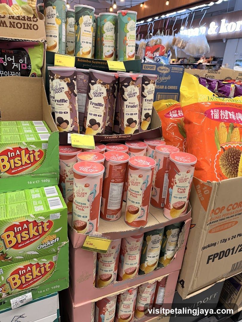Snack and Food Display in Store