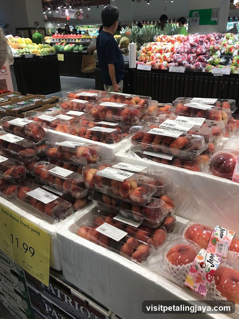 Fresh Produce Display in Supermarket