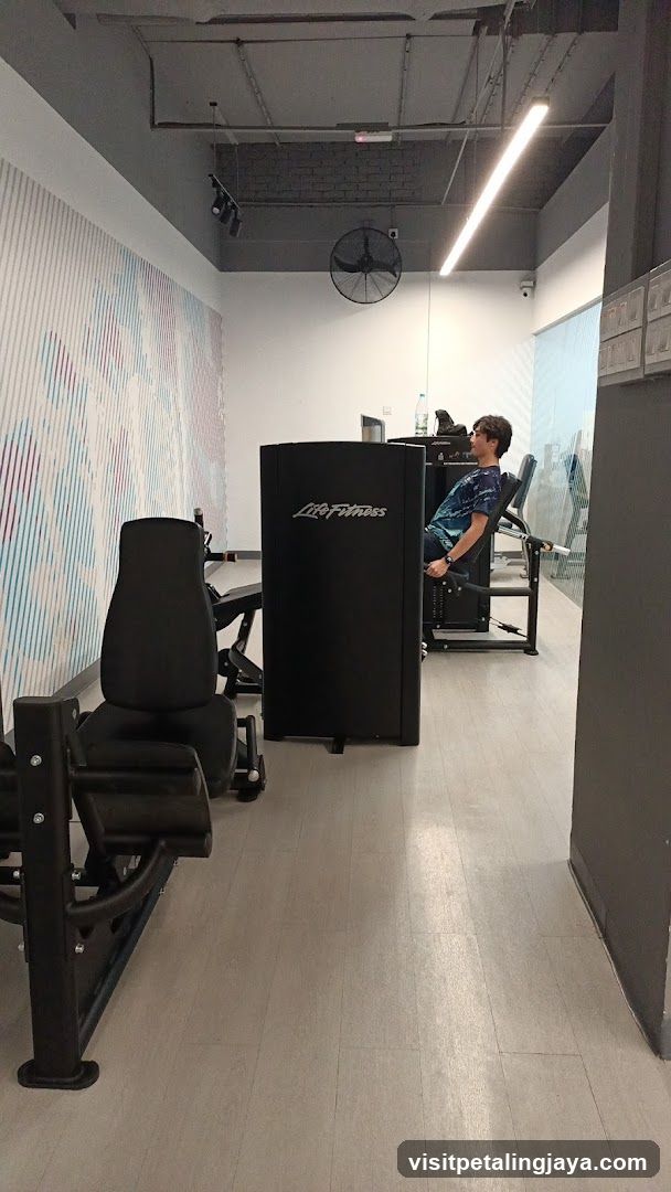 Gym Interior with Equipment