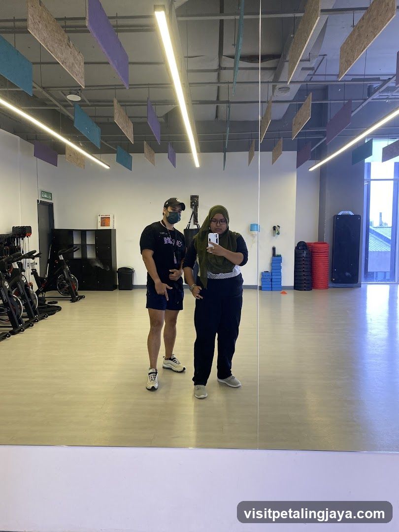 Gym Interior Reflection