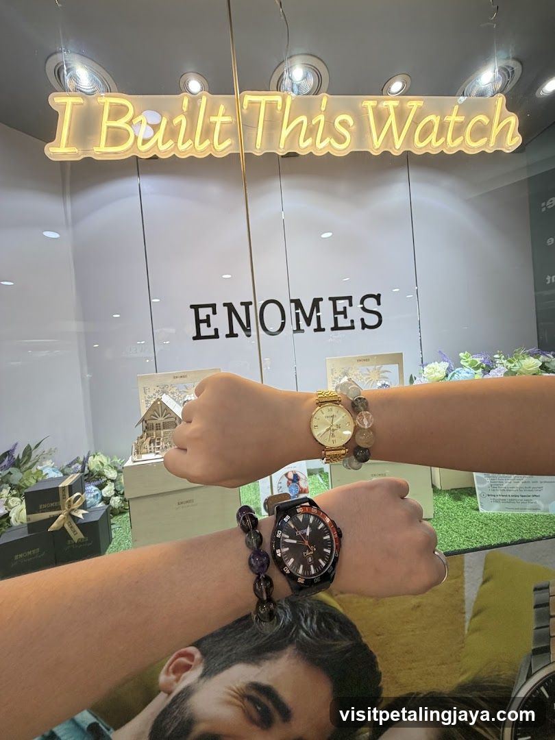 Watch Display with Neon Signage