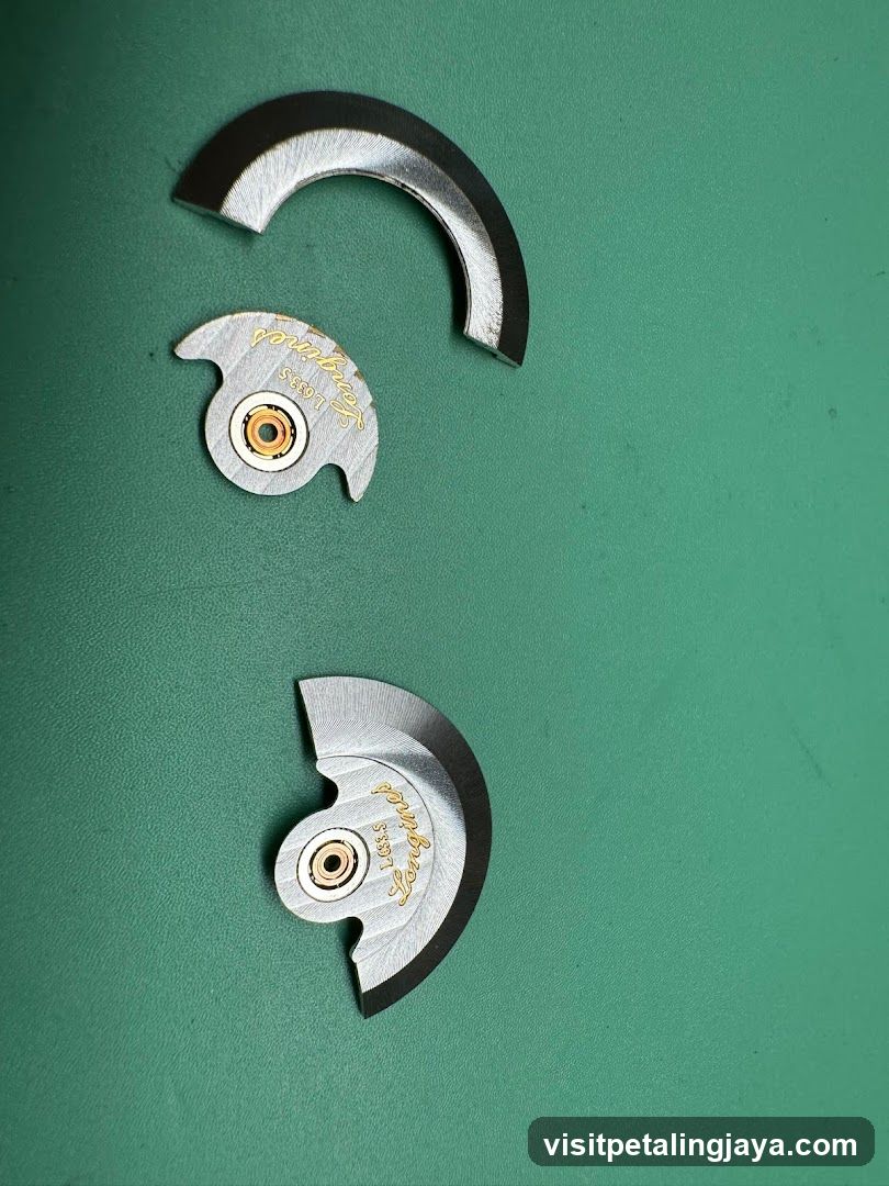 Guitar Parts on Green Background