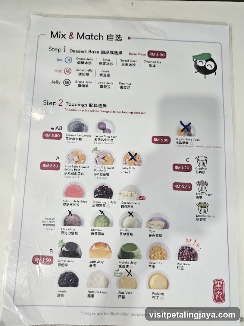 Mix & Match Dessert Menu