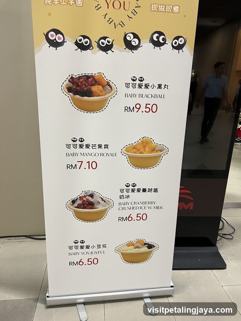 Baby Blackball Dessert Menu