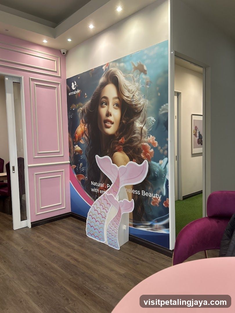 Mermaid-themed interior display
