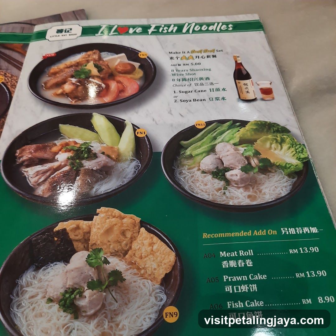 I Love Fish Noodles Menu