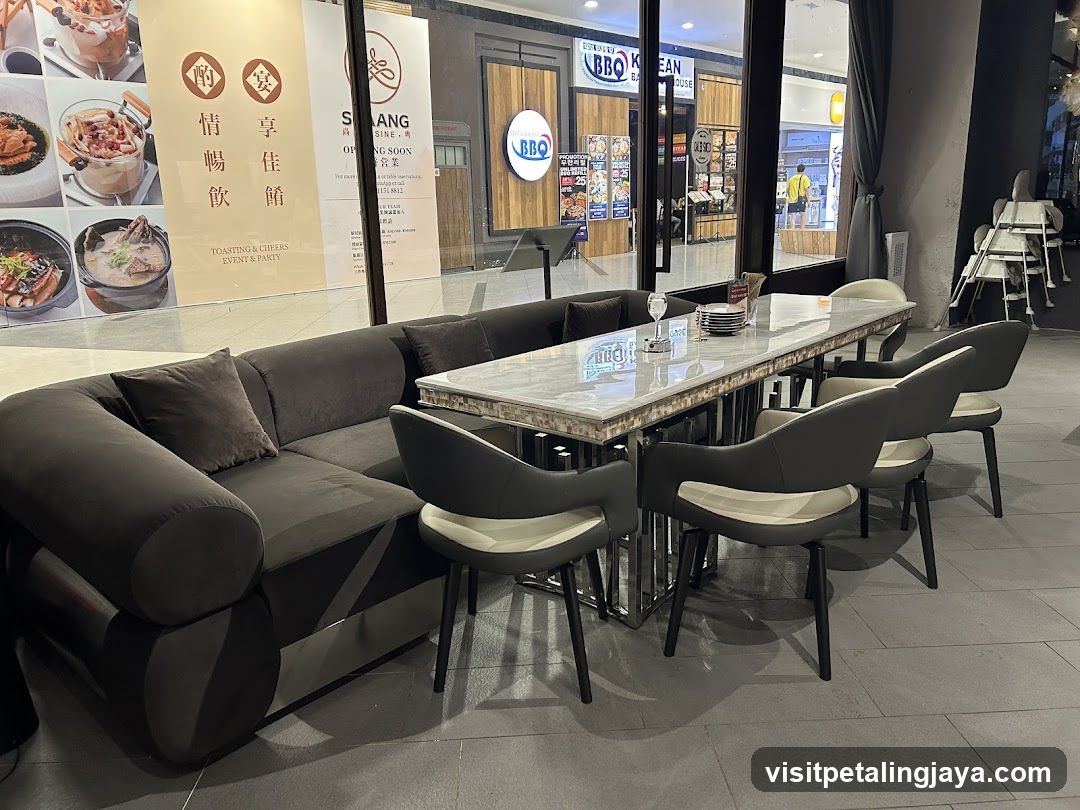Restaurant Interior with Seating Area