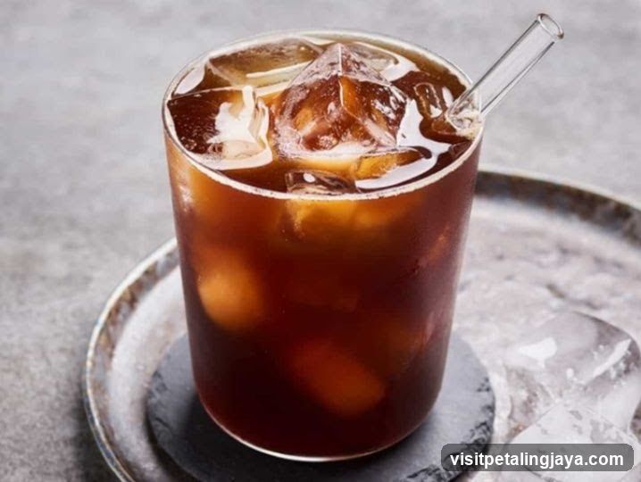Iced Coffee with Glass Straw
