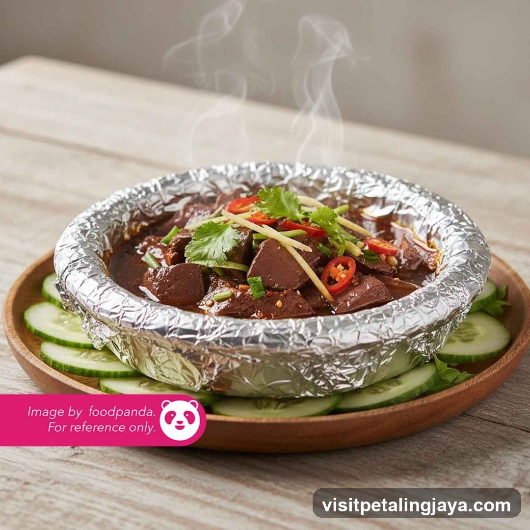 Steamed Blood Cured Meat with Cucumber Slices