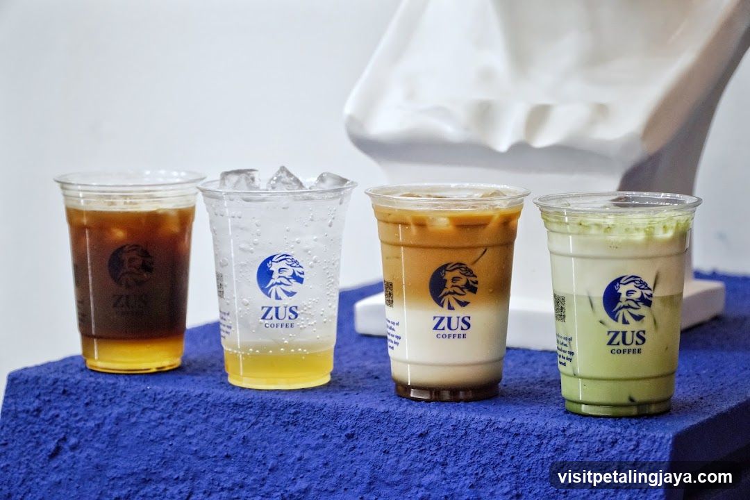 Zus Coffee Drinks Display