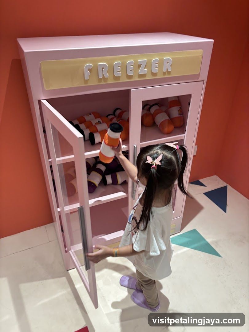 Child at Freezer Display