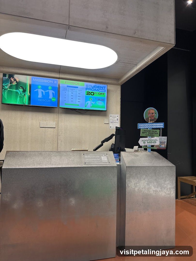 Reception Area with Digital Displays