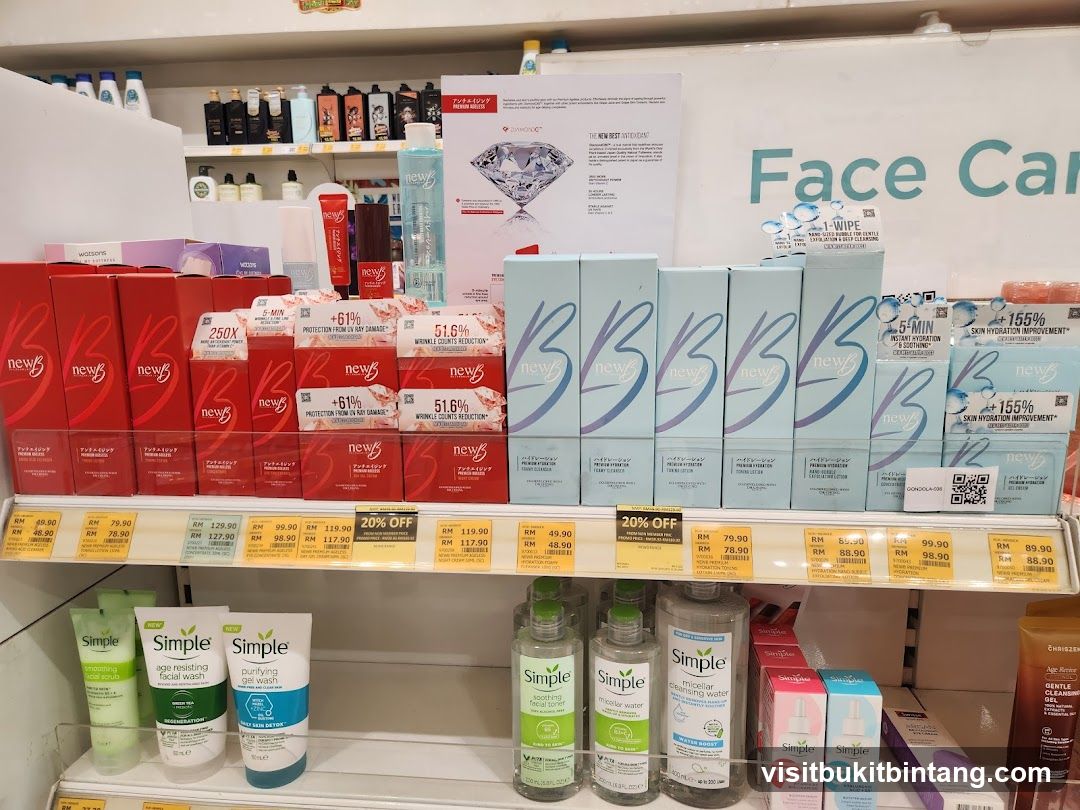 Skincare Products Display