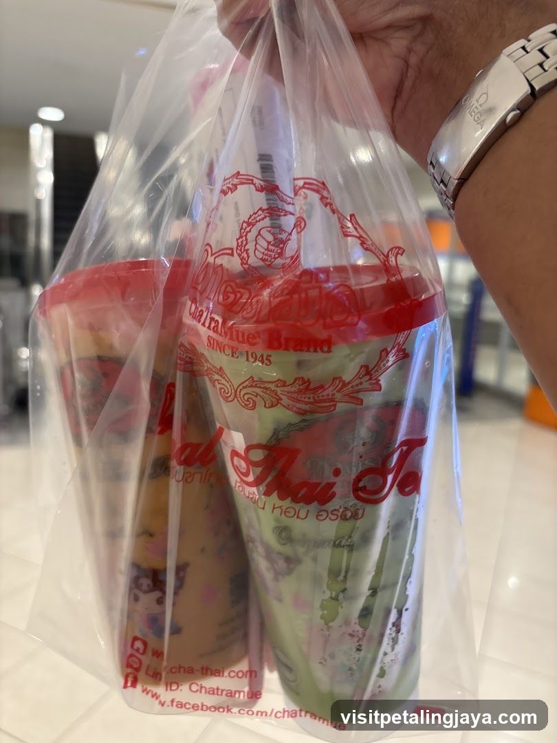 Thai Tea Cups in Plastic Bag