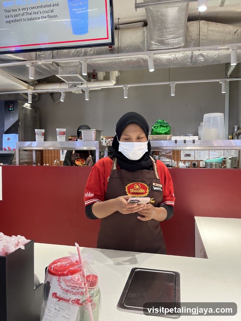 Staff at Thai Tea Shop
