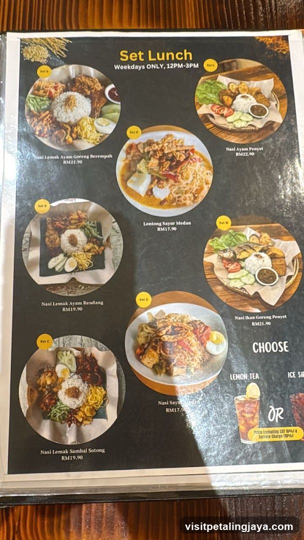 Set Lunch Menu