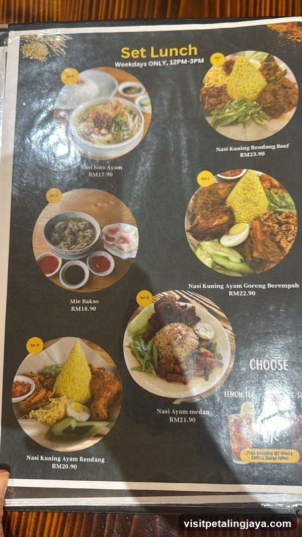Set Lunch Menu