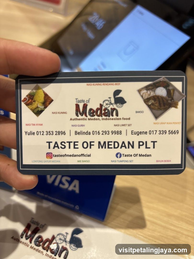 Taste of Medan PLT Card
