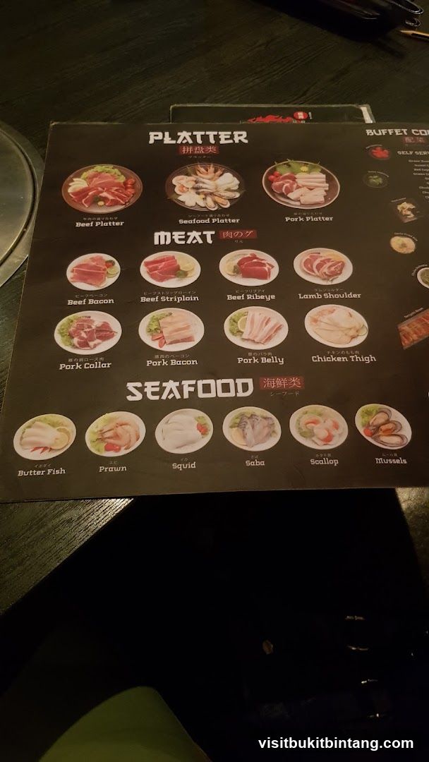 Platter Menu