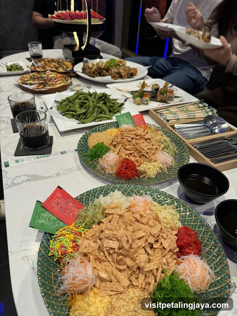 Chinese New Year's Eve Dinner Table