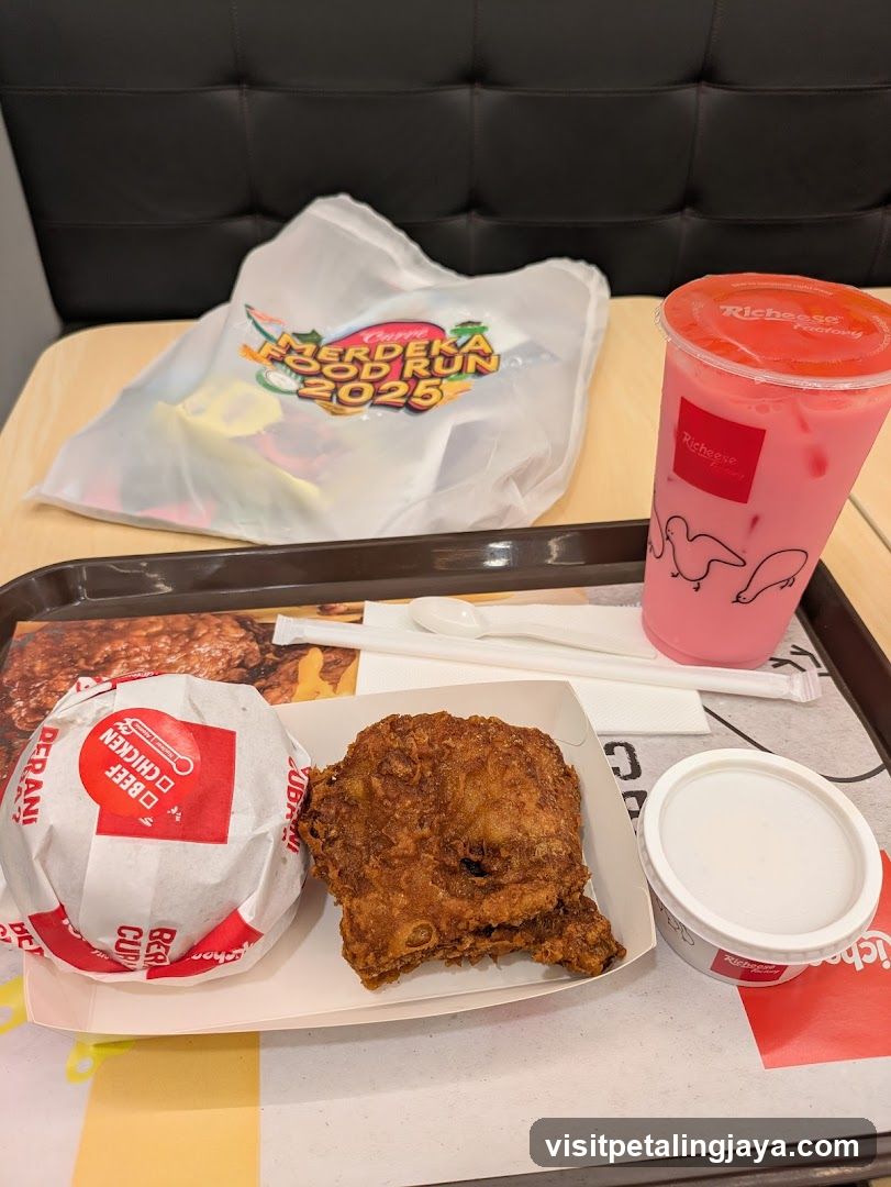 Fried Chicken Meal with Drink