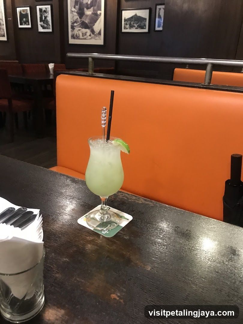 Cocktail in a bar setting