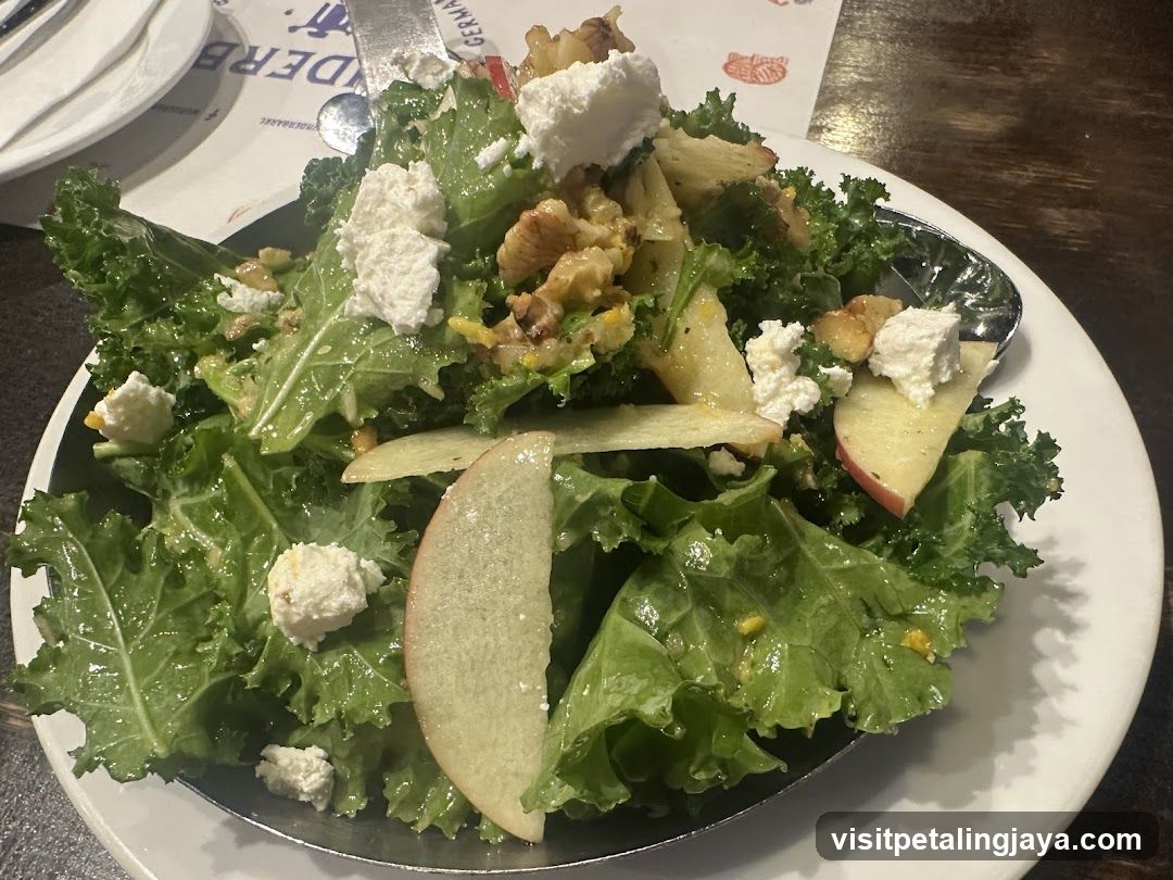 Kale Salad with Feta and Apples