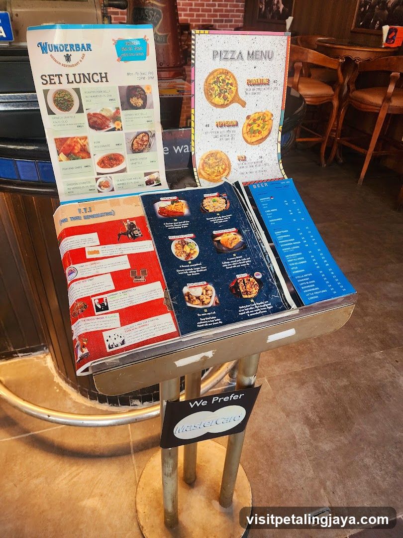 Restaurant Menu Display Stand