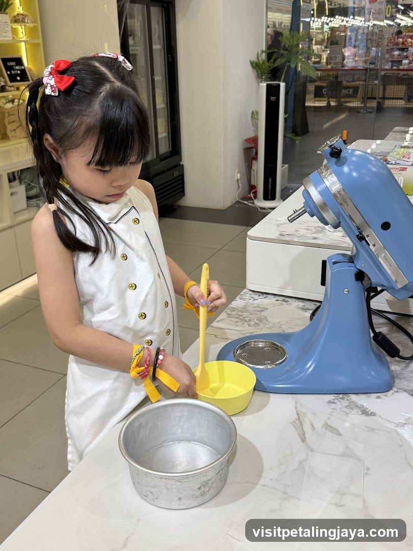 Child Baking in Kitchen