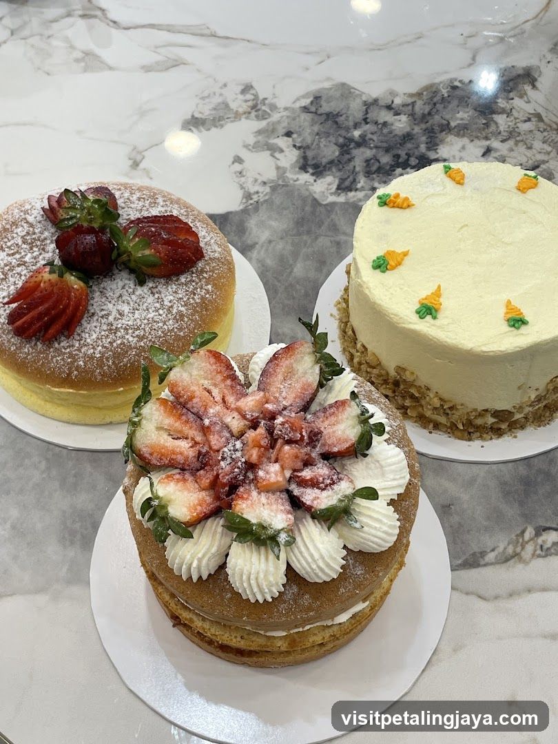 Strawberry and Cream Cakes Display