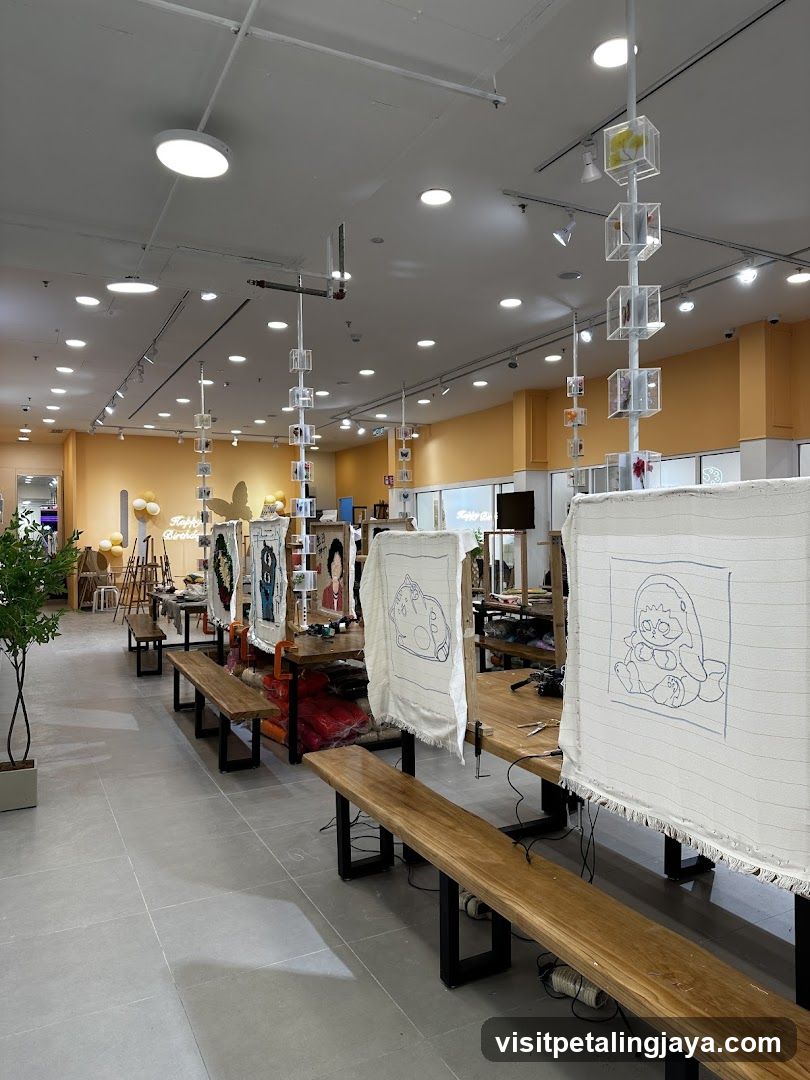 Interior of a creative studio or workshop space