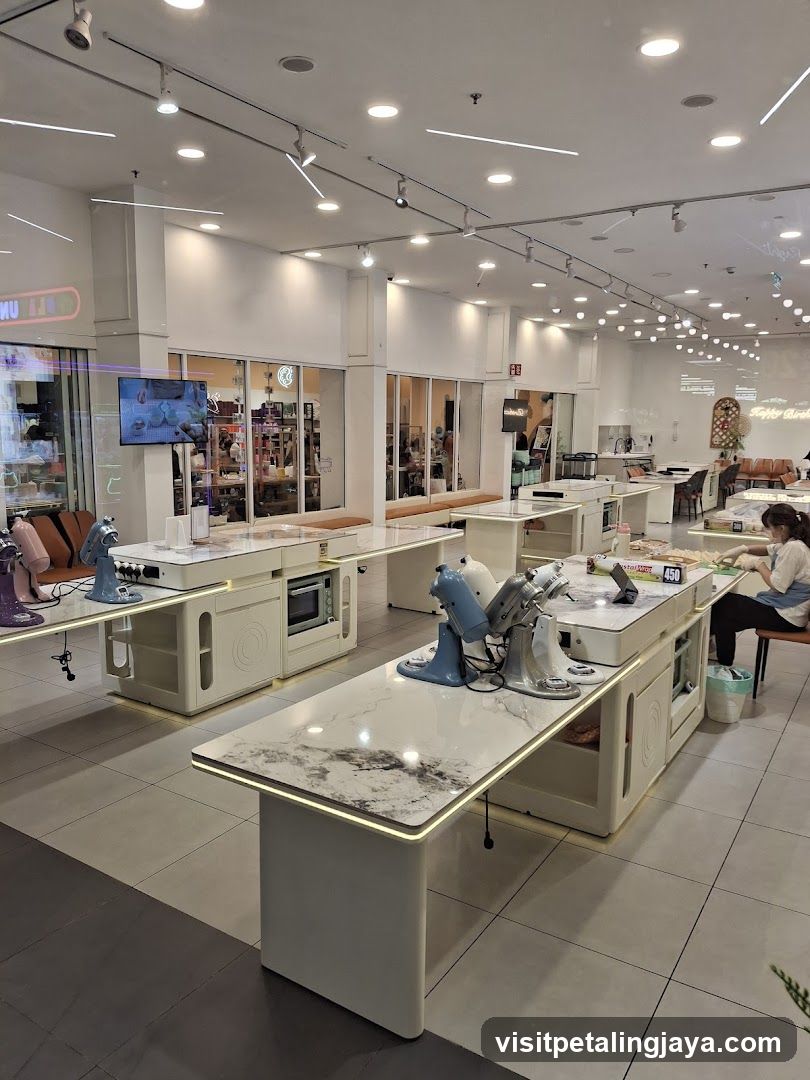 Interior of a kitchen appliance showroom