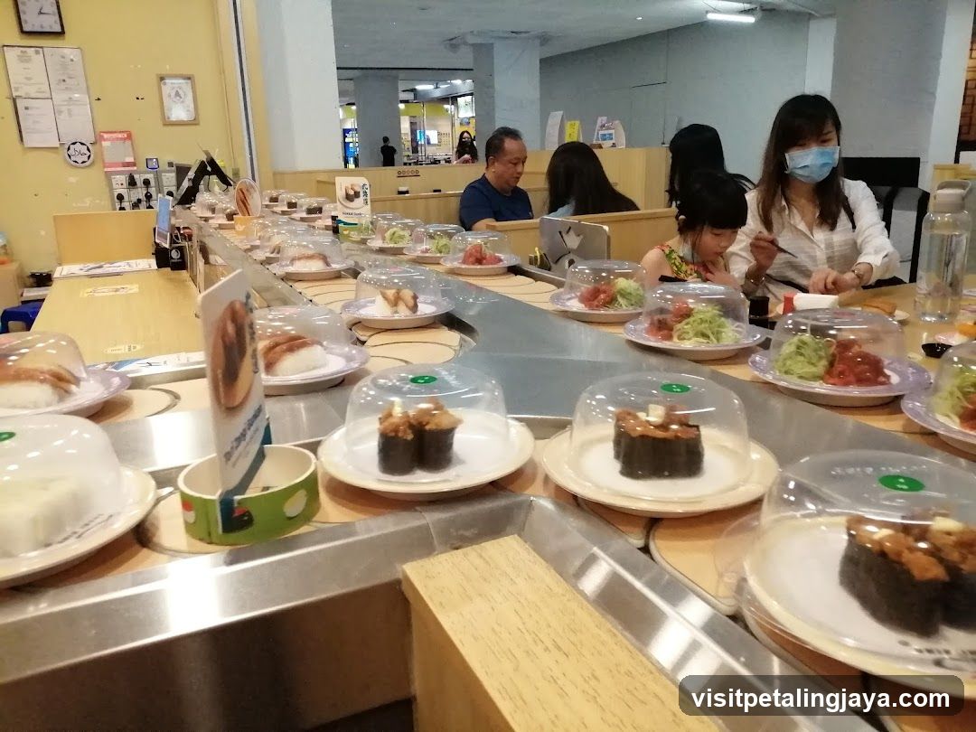 Sushi Conveyor Belt Restaurant Interior