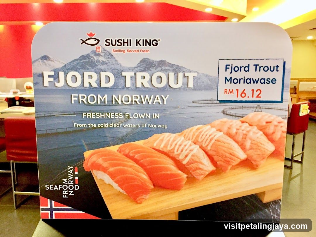 Sushi King Fjord Trout Display