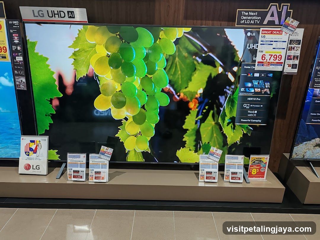 LG UHD TV Display in Store