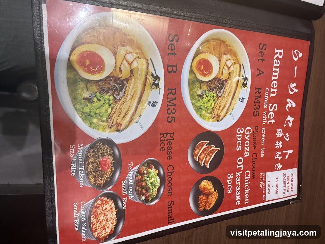 Ramen Set Menu