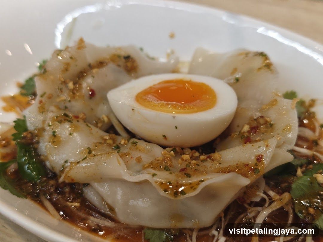 Noodle Dish with Soft-Boiled Egg