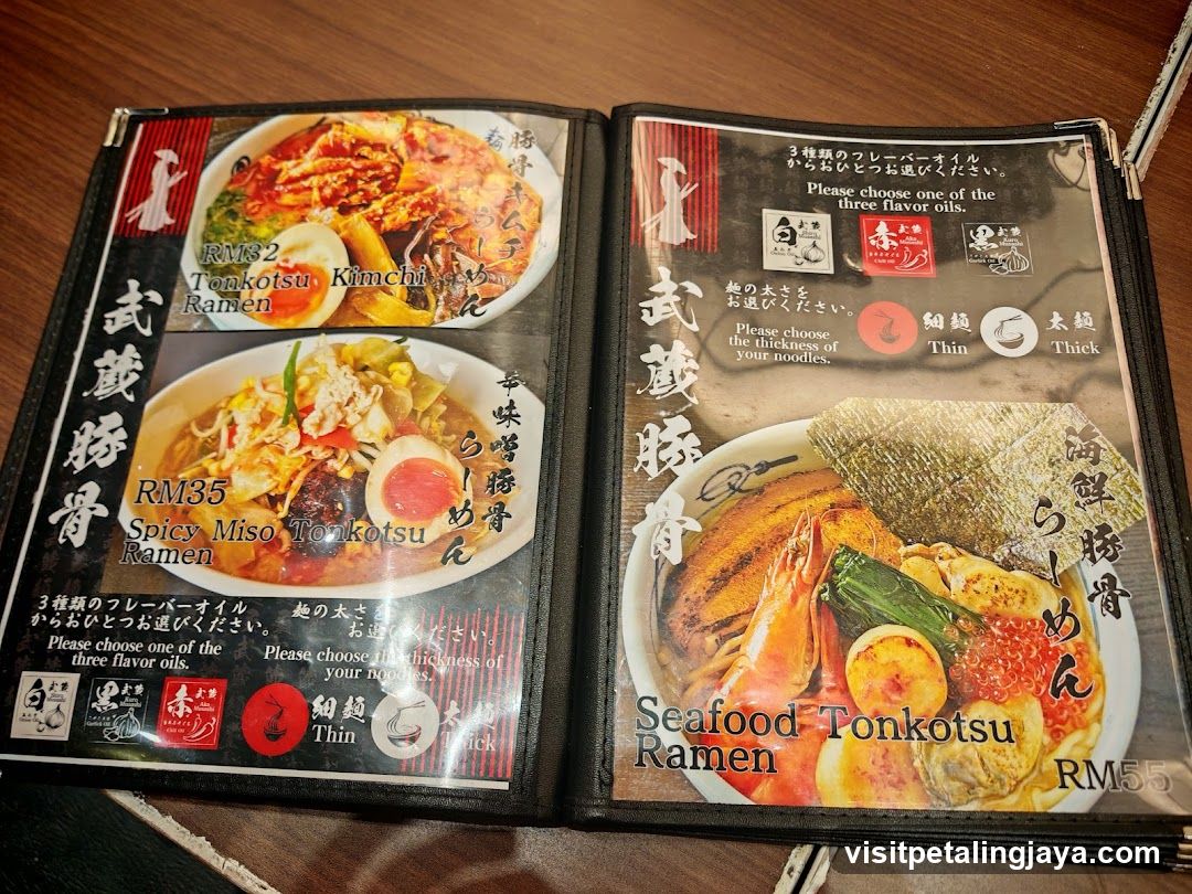 Ramen Menu