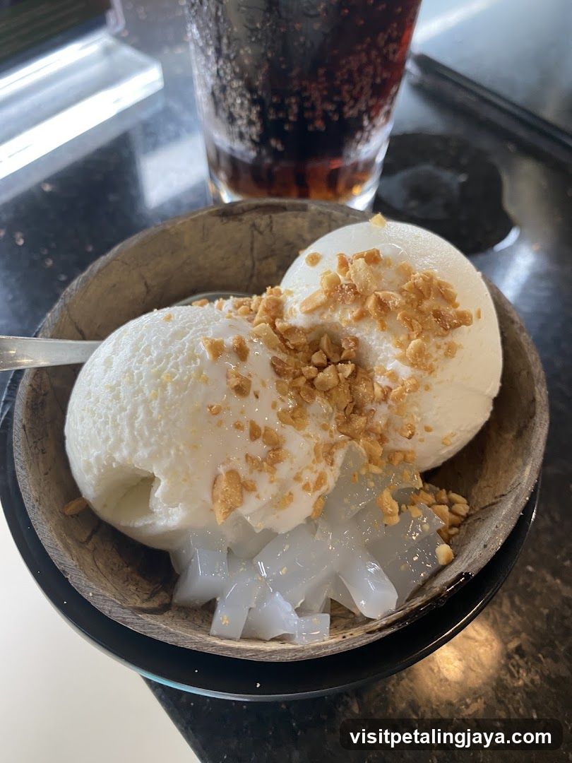 Dessert Bowl with Ice Cream and Crushed Nuts