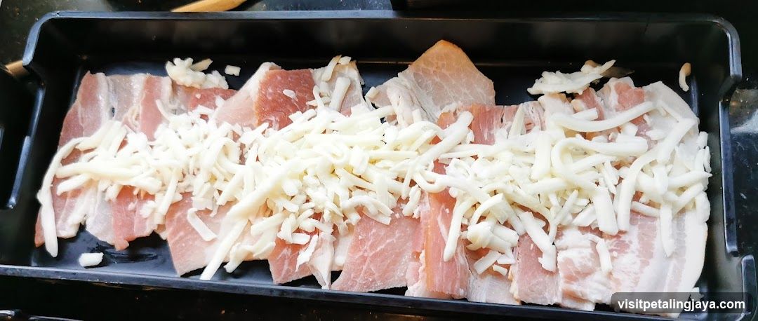 Bacon and Cheese on a Tray