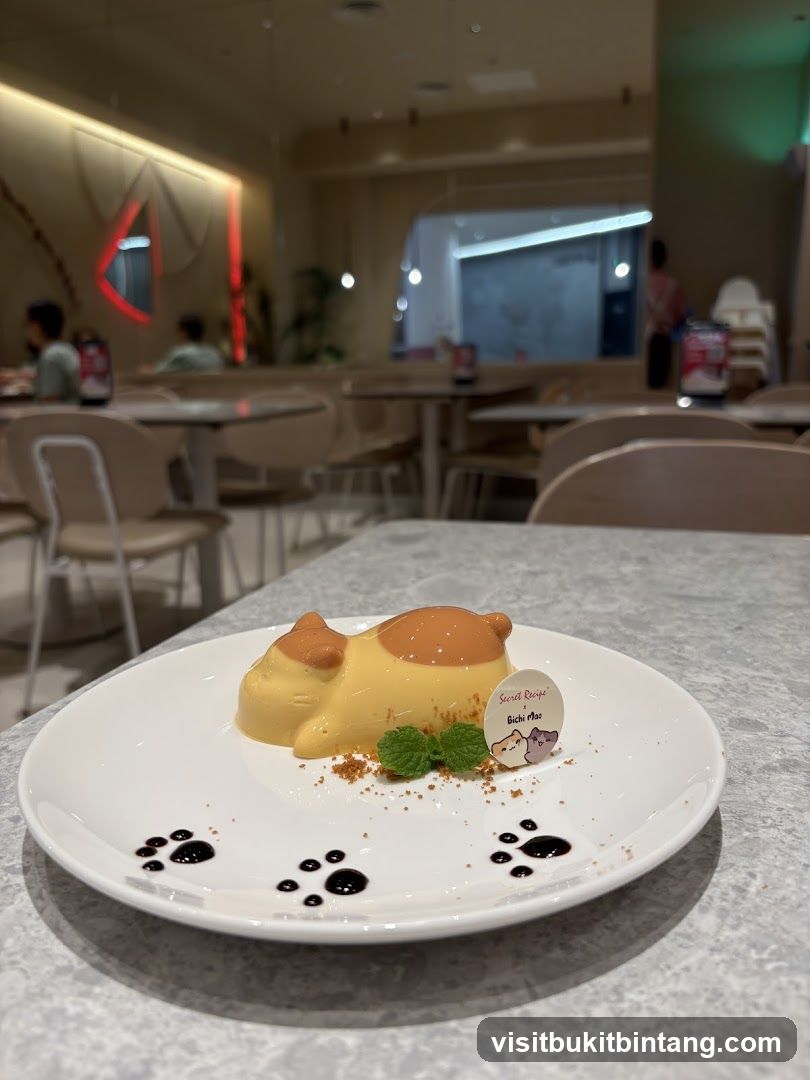 Dessert with Cat Design