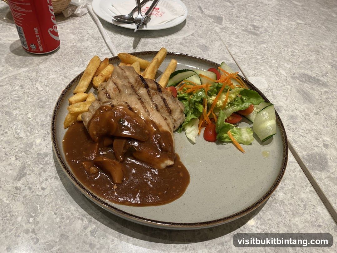 Chicken Steak with Fries and Salad