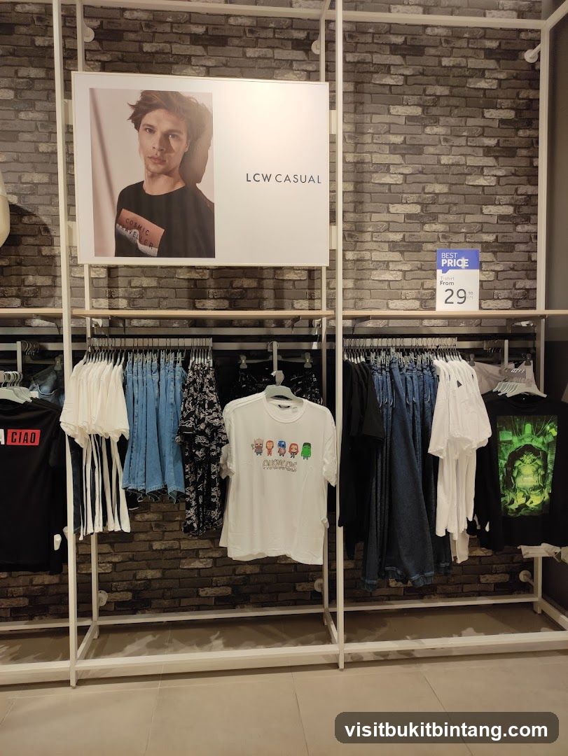 LCW Casual Clothing Display