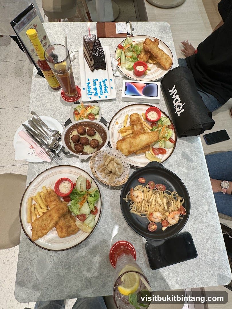 Birthday Celebration with Food
