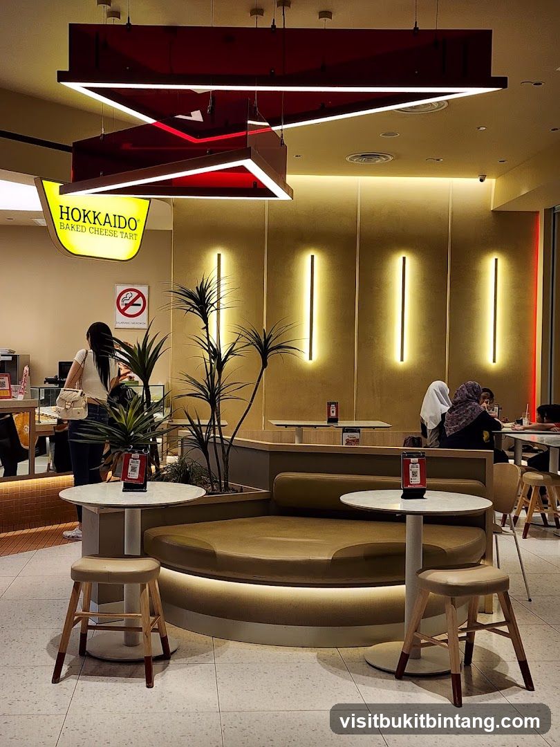 Interior of a Hokkaido Baked Cheese Tart shop