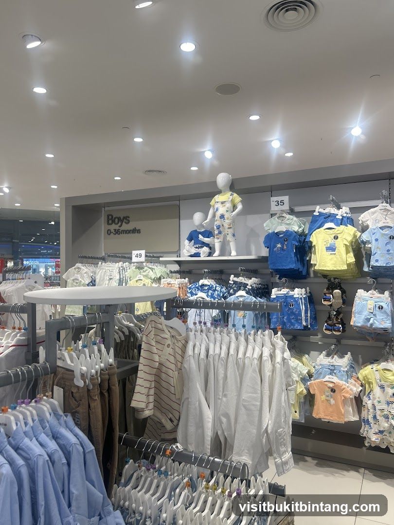 Boys' Clothing Display