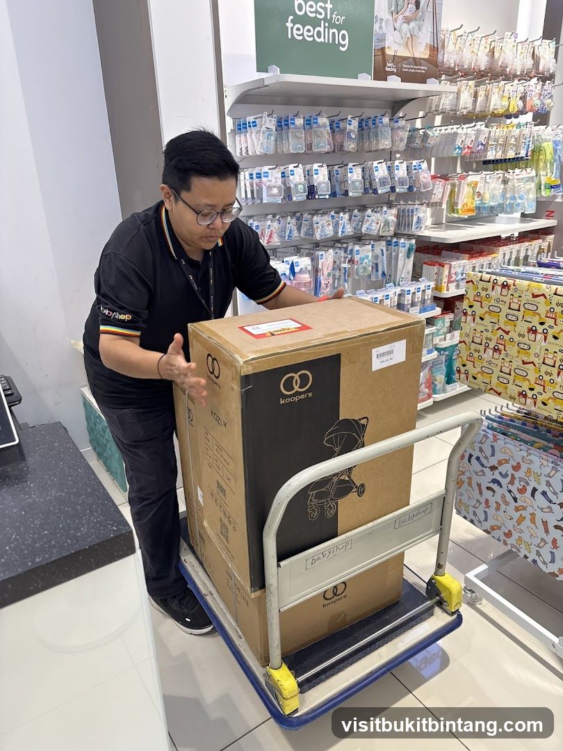 Staff with Stroller Box