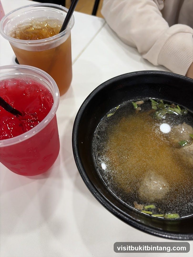 Soup and Drinks