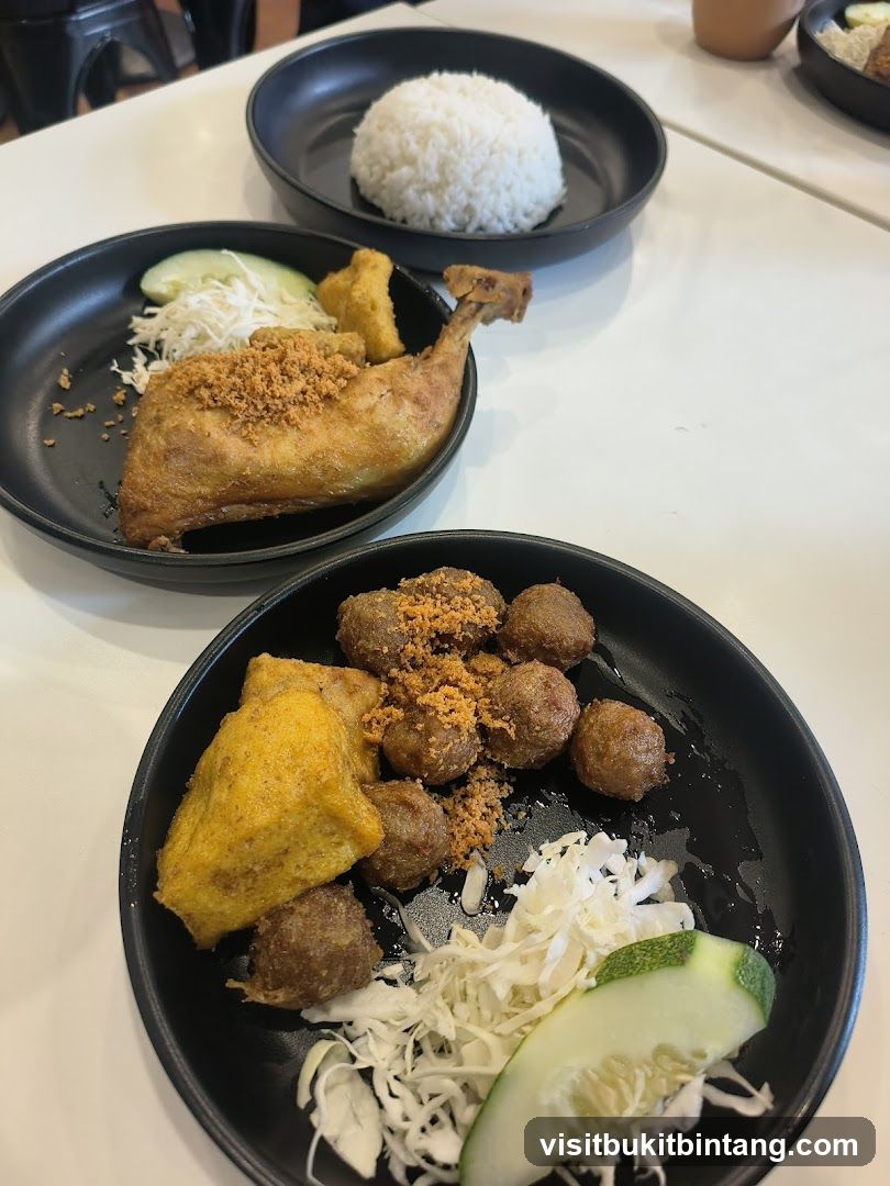 Fried Chicken and Meatballs